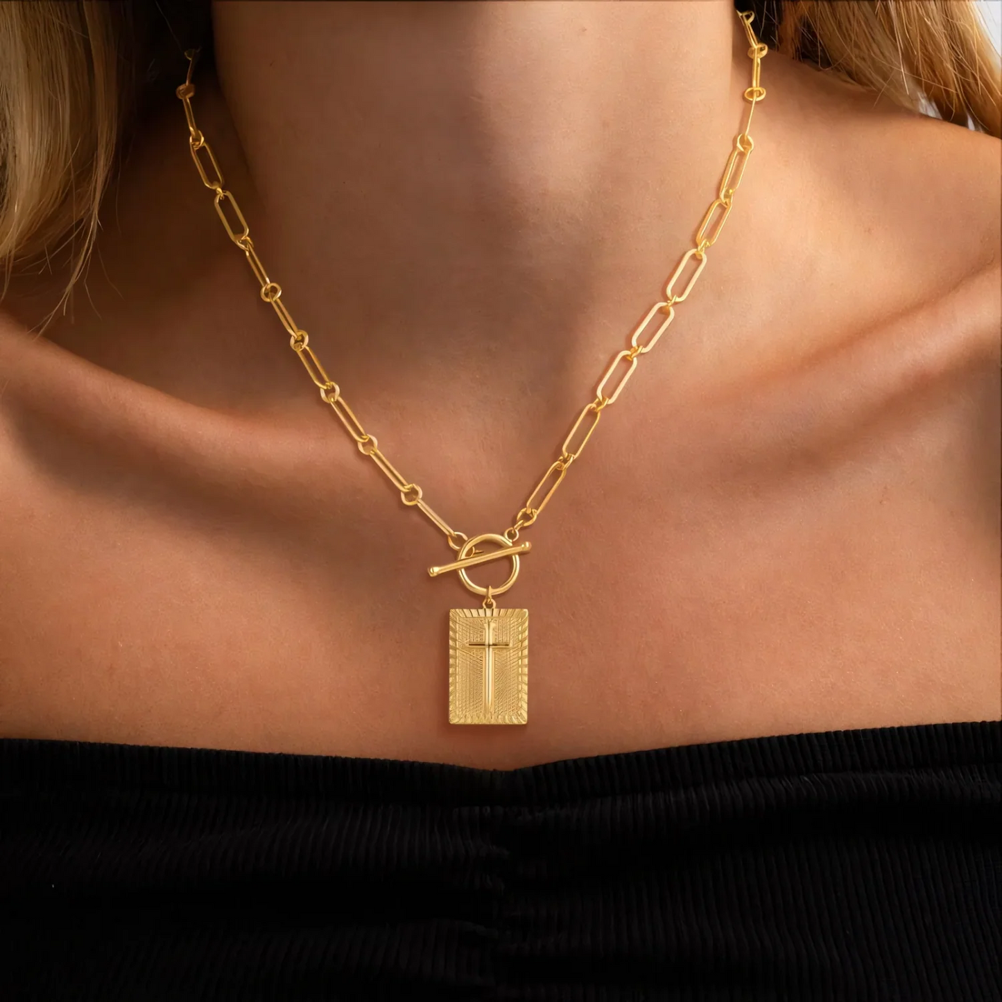 Dainty Nail Cross Necklace - Celestine™