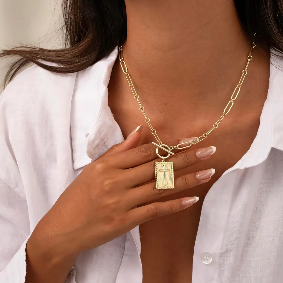 Dainty Nail Cross Necklace - Celestine™