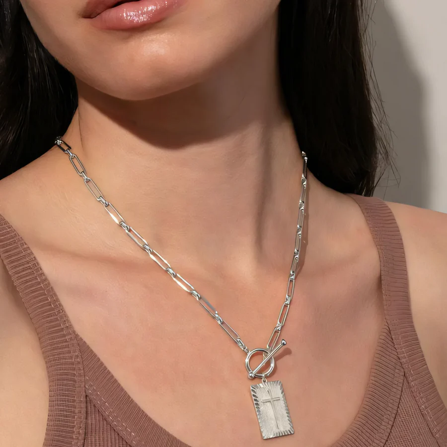 Dainty Nail Cross Necklace - Celestine™