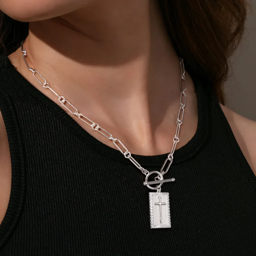 Dainty Nail Cross Necklace - Celestine™