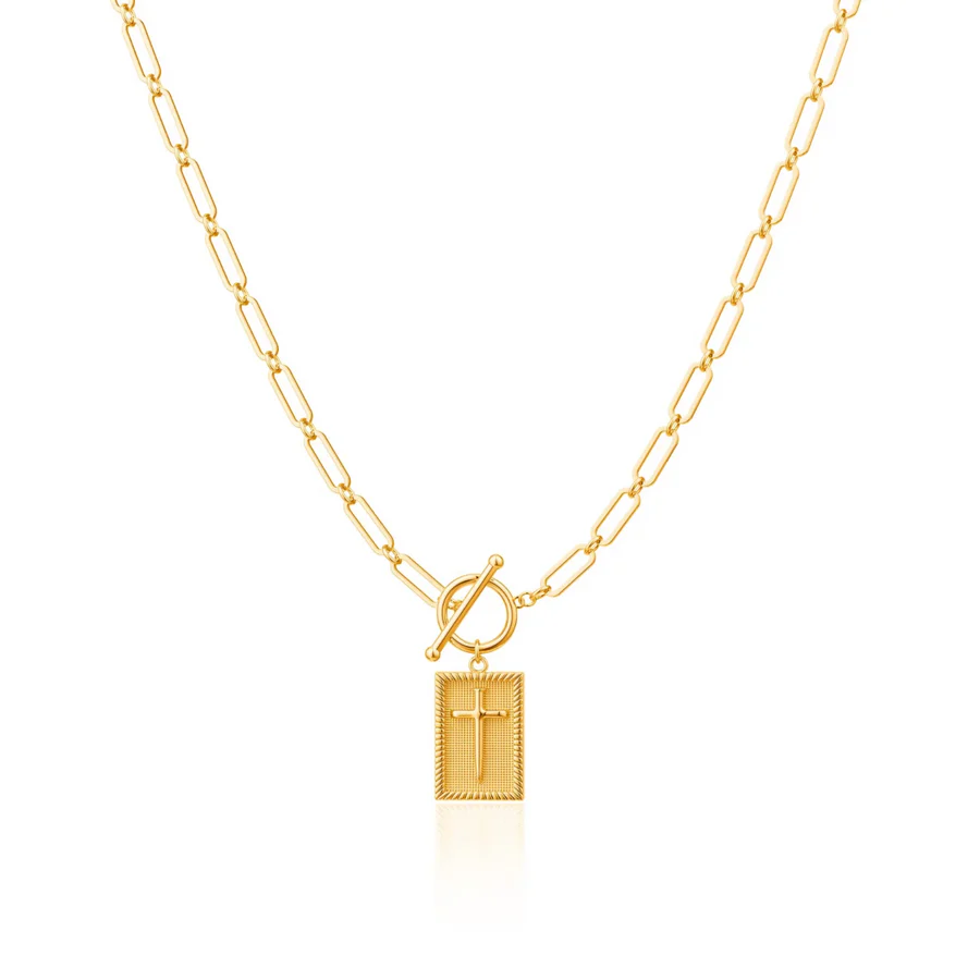 Dainty Nail Cross Necklace - Celestine™