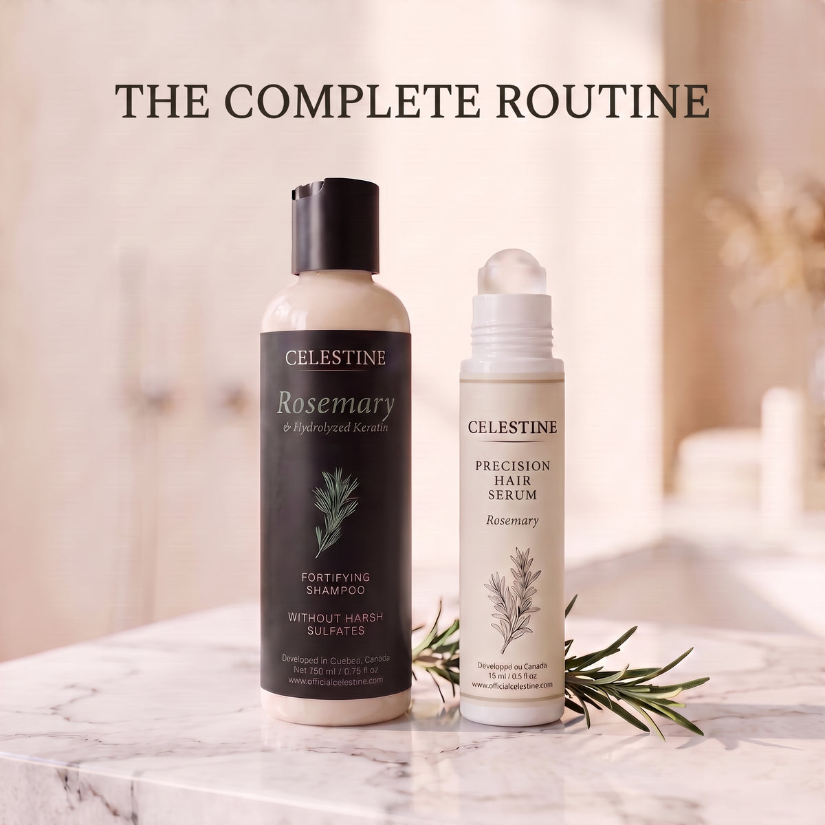Natural Rosemary & Keratin Shampoo — For Thicker-Looking, Fuller Hair