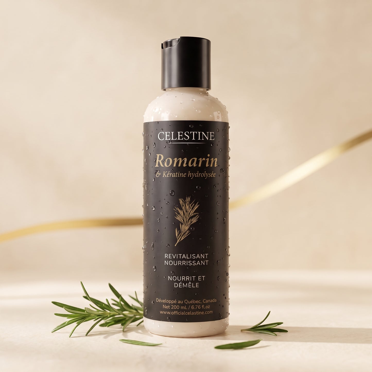 REVITALISANT NOURISSANT AU ROMARIN ET À LA KÉRATINE - NOURRIT ET DÉMÊLE