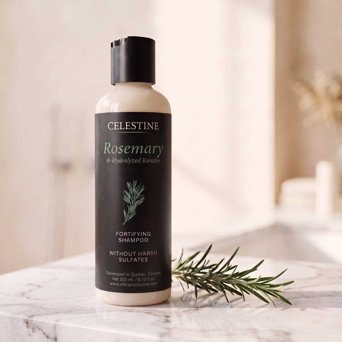 Natural Rosemary & Keratin Shampoo — For Thicker-Looking, Fuller Hair