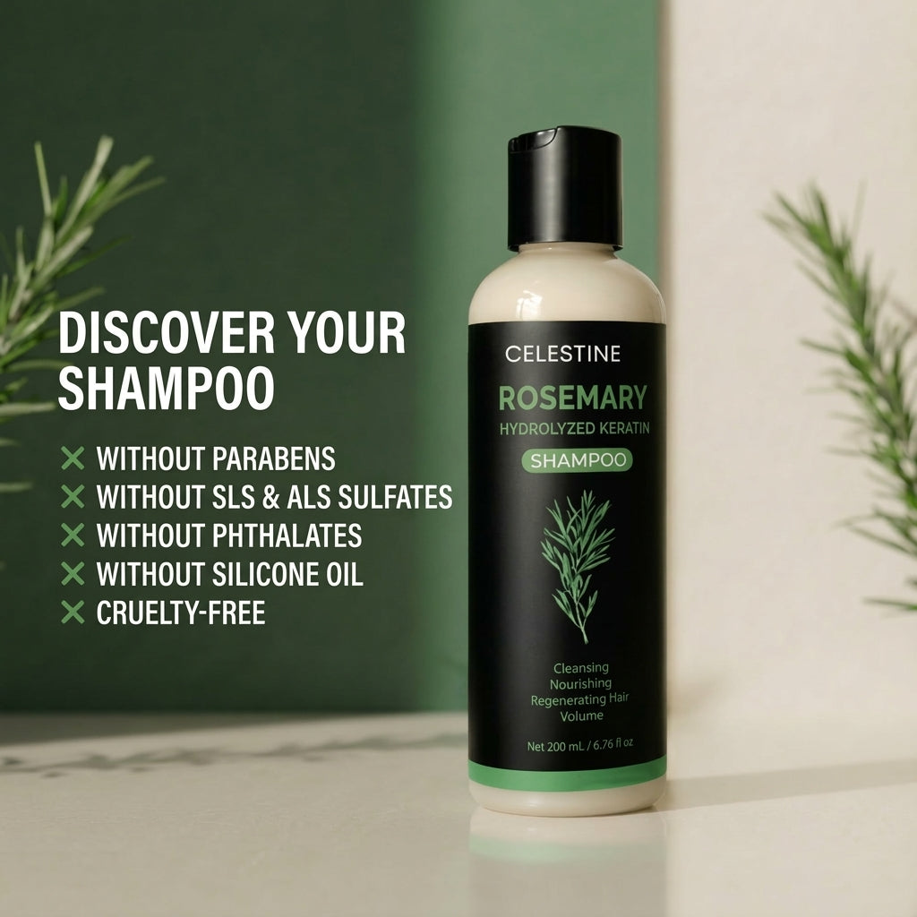Naturalny szampon z rozmarynem i keratyną – dla grubszych i pełniejszych włosów