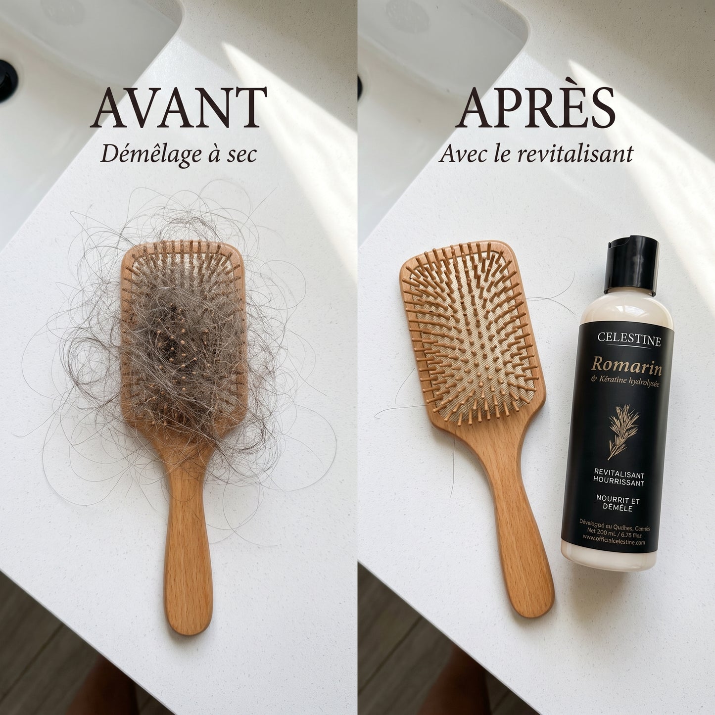 REVITALISANT NOURISSANT AU ROMARIN ET À LA KÉRATINE - NOURRIT ET DÉMÊLE