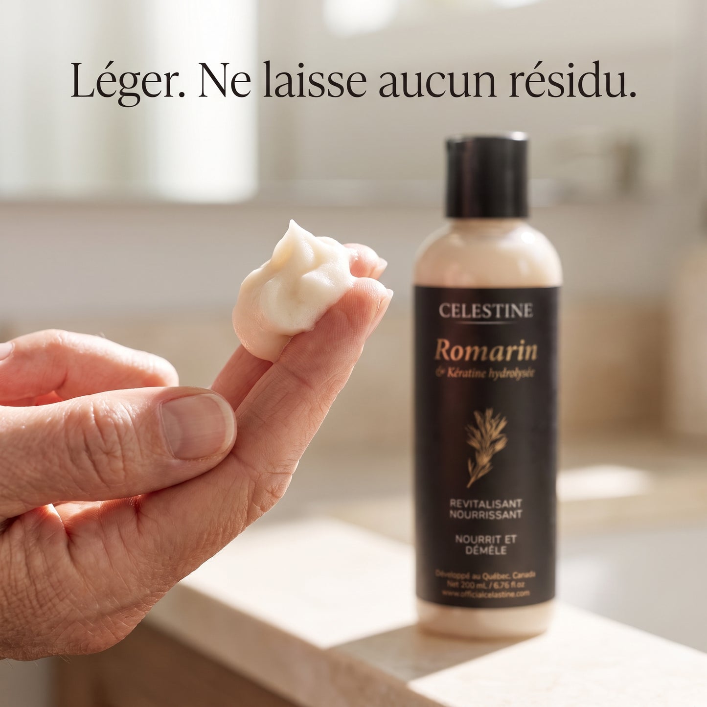 REVITALISANT NOURISSANT AU ROMARIN ET À LA KÉRATINE - NOURRIT ET DÉMÊLE