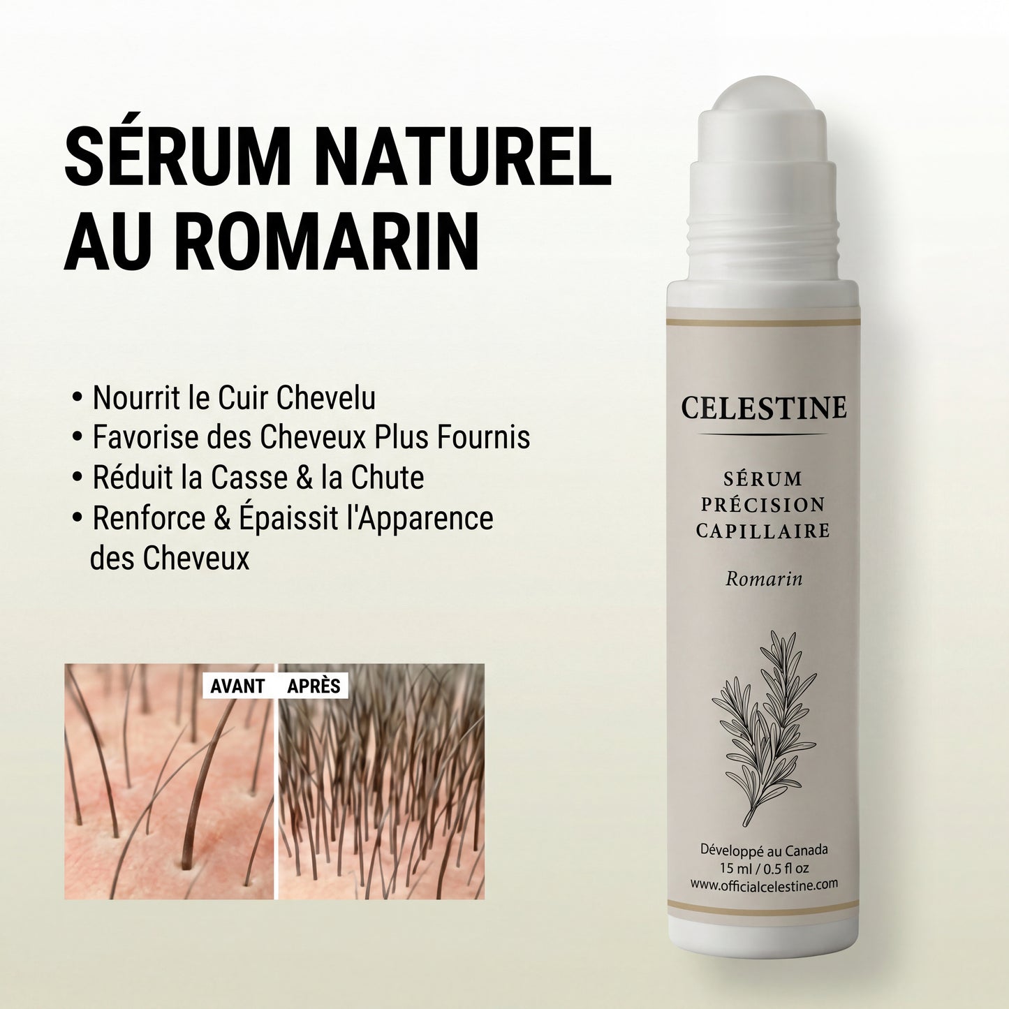 SÉRUM NATUREL AU ROMARIN — LE SOIN CIBLÉ QUI AGIT PENDANT DES HEURES