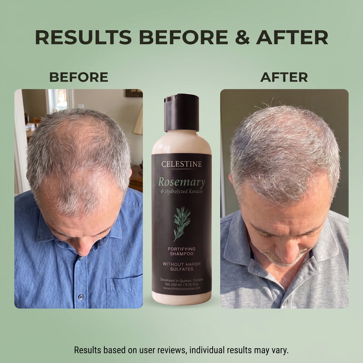 Natural Rosemary & Keratin Shampoo — For Thicker-Looking, Fuller Hair
