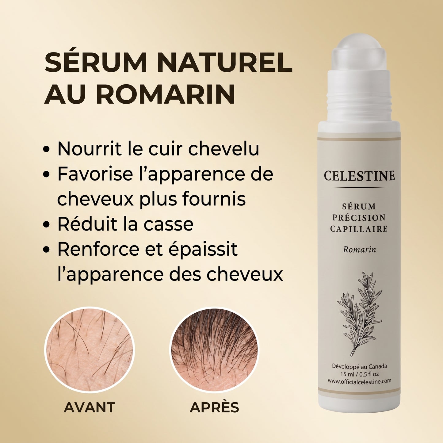 SÉRUM NATUREL AU ROMARIN — LE SOIN CIBLÉ QUI AGIT PENDANT DES HEURES
