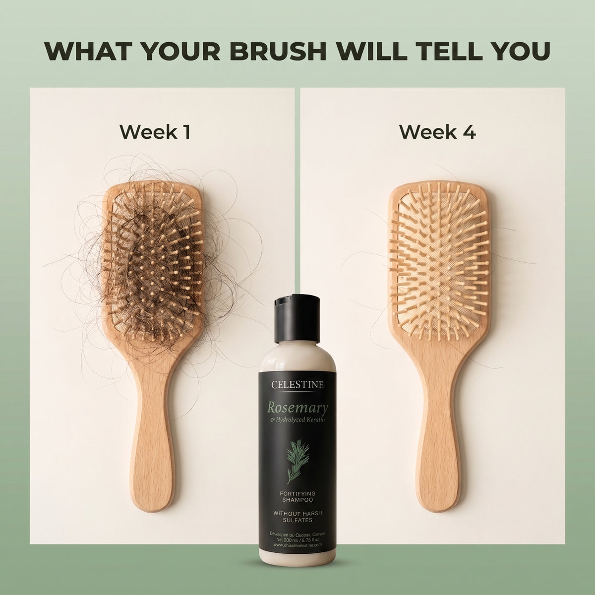Natural Rosemary & Keratin Shampoo — For Thicker-Looking, Fuller Hair