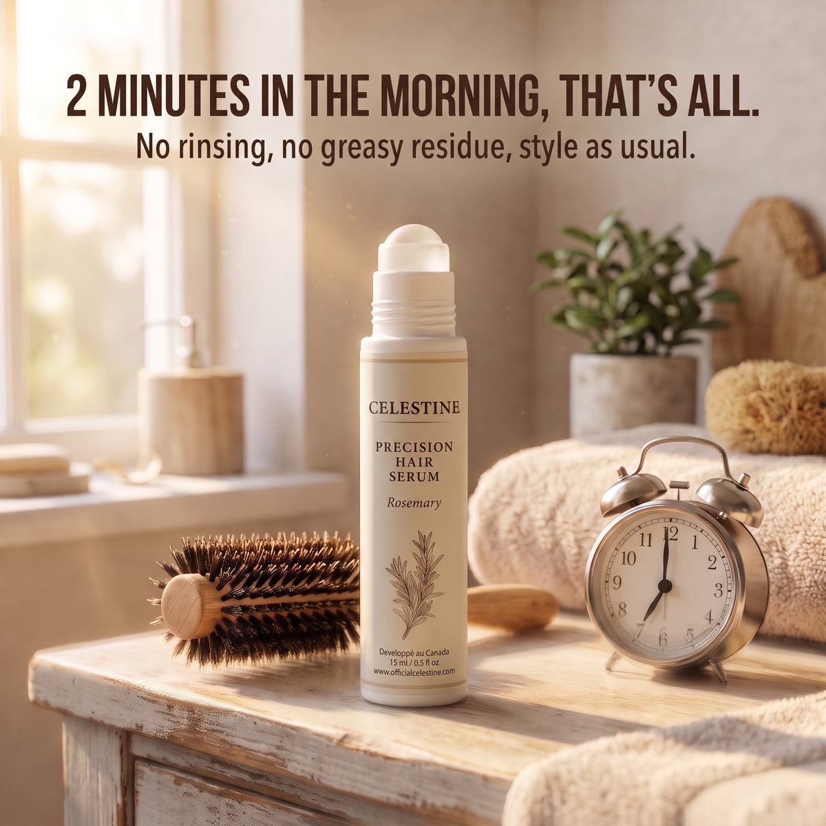 NATURAL ROSEMARY SERUM - TARGETED CARE THAT LASTS FOR HOURS