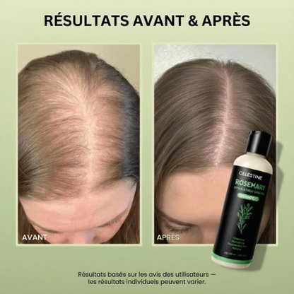 Shampoing naturel au romarin et à la kératine — Pour des cheveux plus épais et plus volumineux