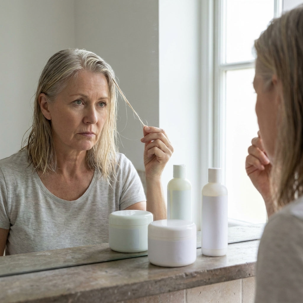 Cheveux fins aplatis après un revitalisant ordinaire