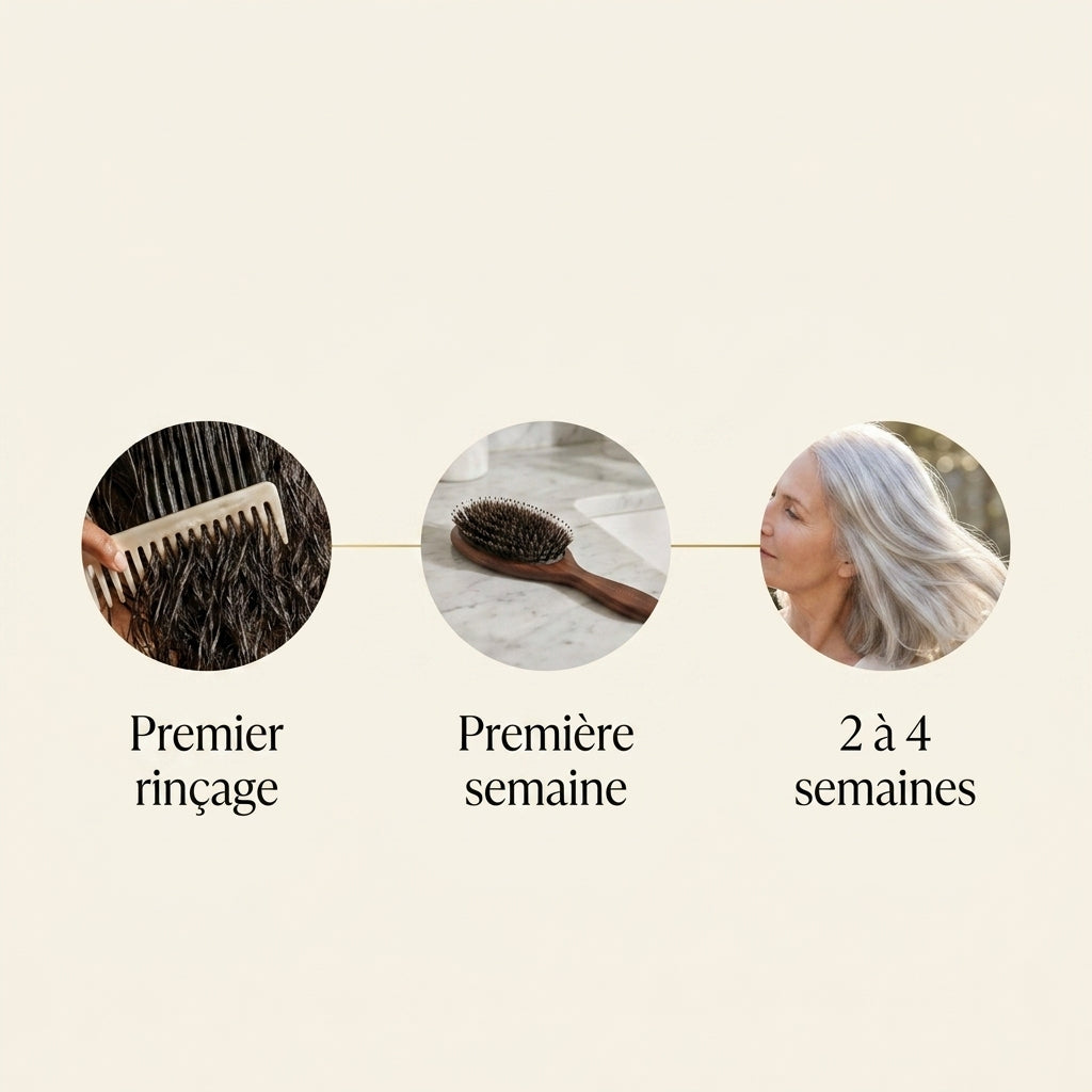 Revitalisant nourrissant Célestine, résultats semaine après semaine
