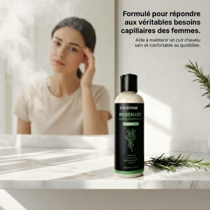 Shampoing naturel au romarin et à la kératine — Pour des cheveux plus épais et plus volumineux