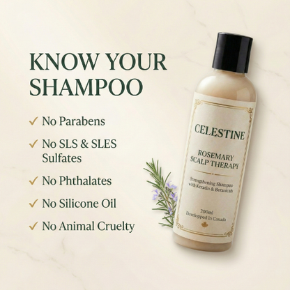Natural Rosemary & Keratin Shampoo — For Thicker-Looking, Fuller Hair