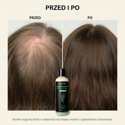 Szampon naturel au romarin et à la kératine — Pour des cheveux plus épais et plus volumineux