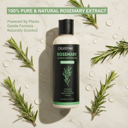 Natural Rosemary & Keratin Shampoo — For Thicker-Looking, Fuller Hair