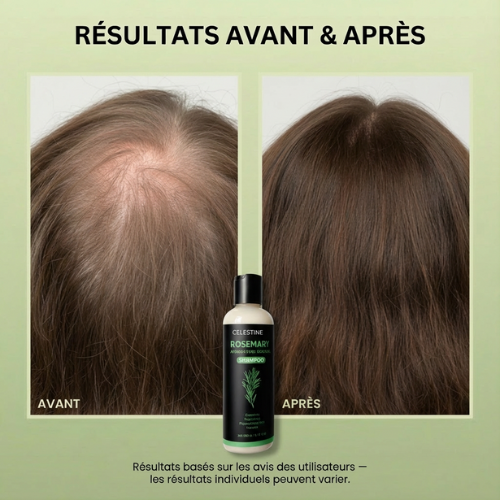 Shampoing naturel au romarin et à la kératine — Pour des cheveux plus épais et plus volumineux