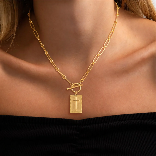 Dainty Nail Cross Necklace - Celestine™